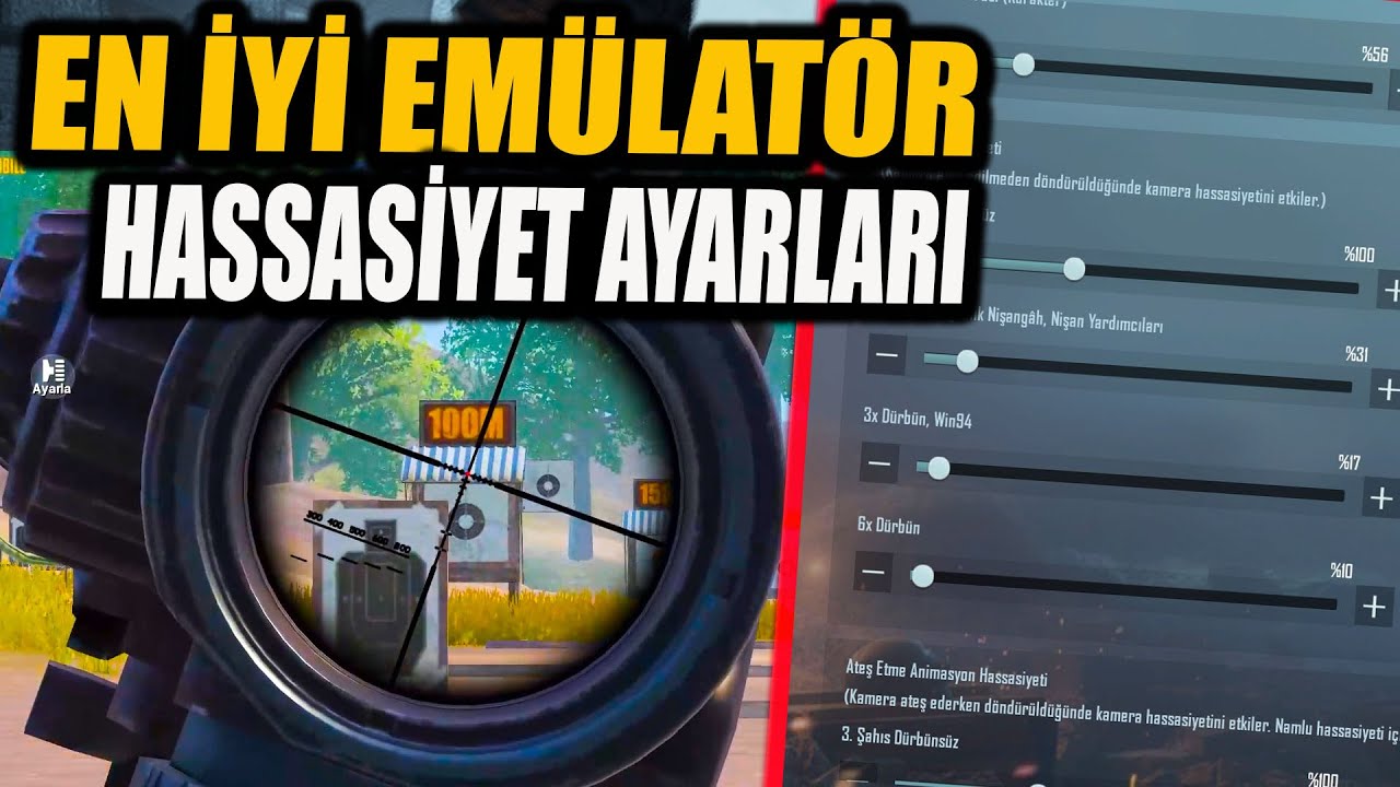 pubg mobile emülatör hassasiyet ayarları